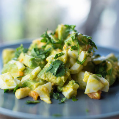 insalata di avocado e uova