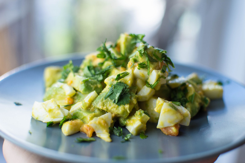 Insalata di avocado e uova