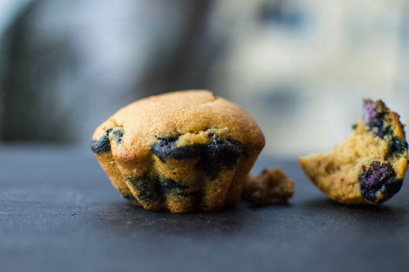 Muffin ai mirtilli senza glutine